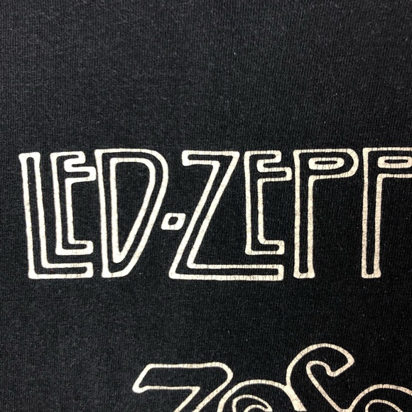 Led zeppelin T Shirt Navy Blue Band Tee - Picture 3 of 5